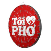 Cible De Fléchettes I Heart (Love) Pho (Tôi PHỞ) (Devant droit)