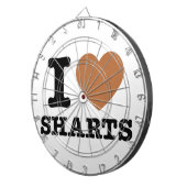 Cible De Fléchettes I Heart Sharts (Devant droit)