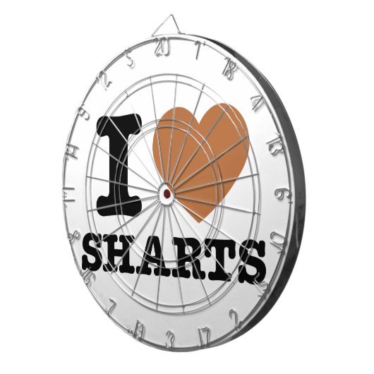 Cible De Fléchettes I Heart Sharts (Devant droit)