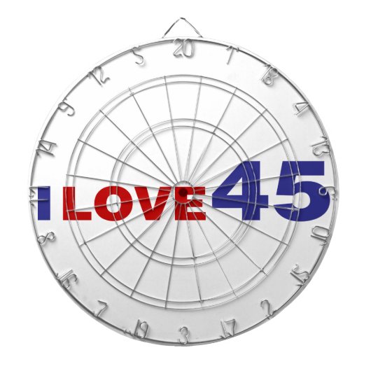Cible De Fléchettes I Love 45 (Devant)