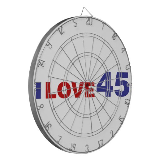 Cible De Fléchettes I Love 45 (Devant gauche)