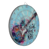 Cible De Fléchettes I Love Rock N Roll Guitare Électrique Peinture (Devant gauche)
