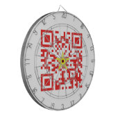 Cible De Fléchettes I Love Vietnam (Tôi Yêu Viêt Nam) Drapeau QR Code (Devant gauche)