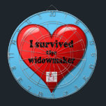 Cible De Fléchettes I Survived the widowmaker<br><div class="desc">The widowmaker is the most serious heart attack that medical science has documented because it is a 100% bloage of the left main coronary artery .</div>