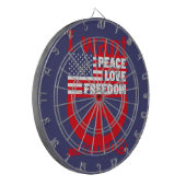 Cible De Fléchettes I WANT PEACE LOVE FREEDOM AND I`am not a hippie by (Devant gauche)