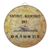 Cible De Fléchettes Ici Il Y A Des Dragons (Devant)