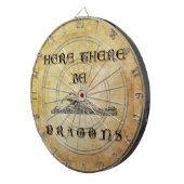 Cible De Fléchettes Ici Il Y A Des Dragons (Devant droit)