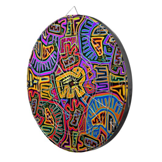 Cible De Fléchettes Île Mola Collage (Devant droit)