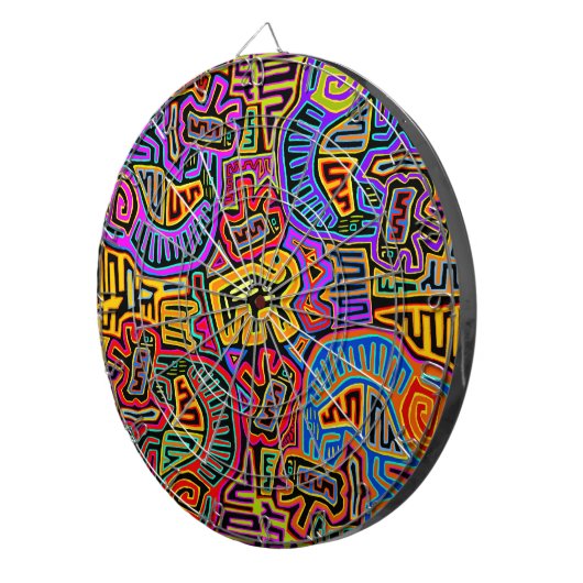 Cible De Fléchettes Île Mola Collage (Devant droit)