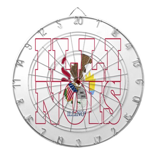 Cible De Fléchettes Illinois (Devant)