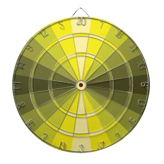 Cible De Fléchettes Illusion d'optique Tableau fléchettes jaune (Devant)