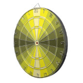 Cible De Fléchettes Illusion d'optique Tableau fléchettes jaune (Devant droit)