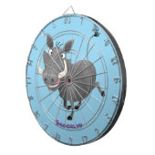 Cible De Fléchettes Illustration amusante d'un cochon de phacochère af (Devant droit)