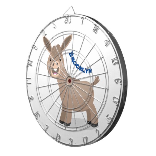 Cible De Fléchettes Illustration d'âne miniature joyeux (Devant droit)