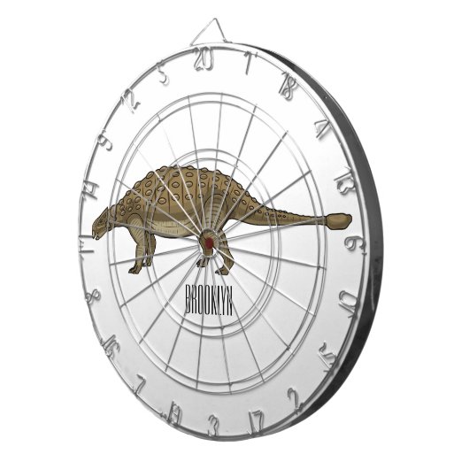 Cible De Fléchettes Illustration d'Ankylosaurus (Devant droit)