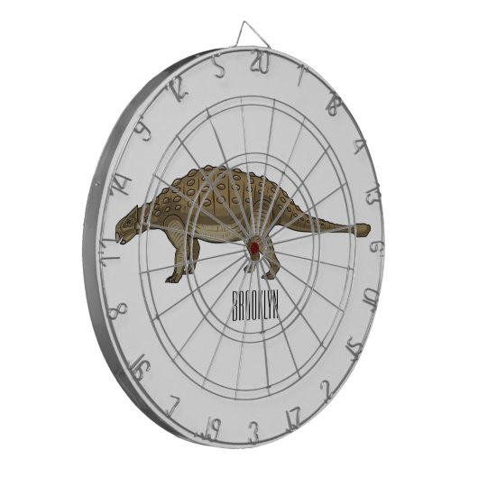 Cible De Fléchettes Illustration d'Ankylosaurus (Devant gauche)