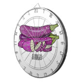 Cible De Fléchettes Illustration d'aubergine (Devant droit)