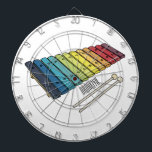Cible De Fléchettes Illustration de bande dessinée en Xylophone<br><div class="desc">Illustration de bande dessinée en Xylophone</div>