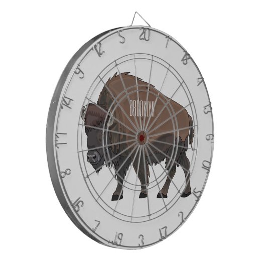 Cible De Fléchettes Illustration de bison (Devant gauche)