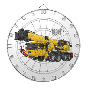 Cible De Fléchettes Illustration de camion de grue