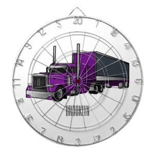 Cible De Fléchettes Illustration de camion semi-remorque