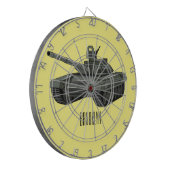 Cible De Fléchettes Illustration de caricature de réservoir (Devant gauche)