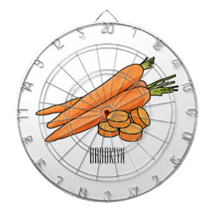 Cible De Fléchettes Illustration de carotte