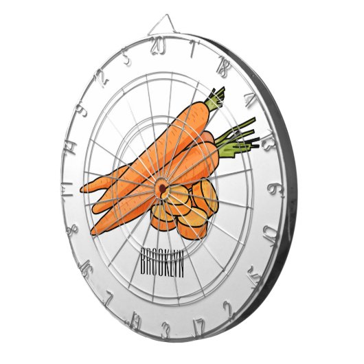 Cible De Fléchettes Illustration de carotte (Devant droit)