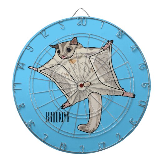 Cible De Fléchettes Illustration de cartoon de glider sucré (Devant)