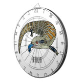 Cible De Fléchettes Illustration de cartoon de skink à langue bleue (Devant droit)