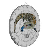 Cible De Fléchettes Illustration de cartoon de skink à langue bleue (Devant gauche)