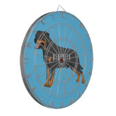 Cible De Fléchettes Illustration de chien Rottweiler (Devant gauche)