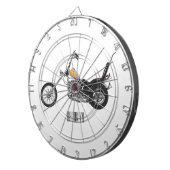 Cible De Fléchettes Illustration de Chopper Motorcycle 1950 (Devant droit)