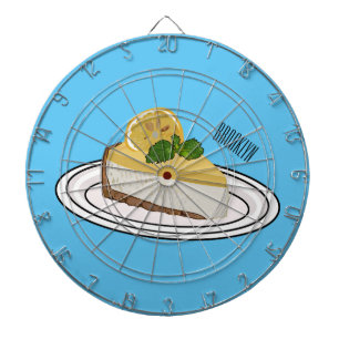 Cible De Fléchettes Illustration de citron cheesecake
