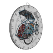 Cible De Fléchettes Illustration de cyclo-pousse (Devant gauche)