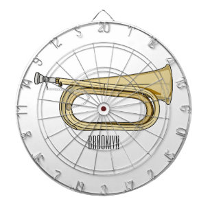 Cible De Fléchettes Illustration de dessin animé Bugle