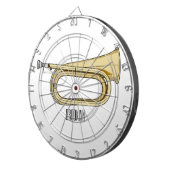 Cible De Fléchettes Illustration de dessin animé Bugle (Devant droit)