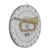 Cible De Fléchettes Illustration de dessin animé Bugle (Devant gauche)