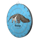 Cible De Fléchettes Illustration de dessin animé d'Anteater happy (Devant droit)