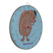 Cible De Fléchettes Illustration de dessin animé de capybara ukulele (Devant gauche)