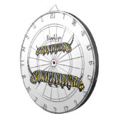 Cible De Fléchettes illustration de dessin animé de chenille de monarq (Devant droit)