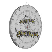 Cible De Fléchettes illustration de dessin animé de chenille de monarq (Devant gauche)