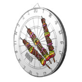 Cible De Fléchettes Illustration de dessin animé Kebab ou kabob (Devant droit)