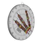 Cible De Fléchettes Illustration de dessin animé Kebab ou kabob (Devant gauche)