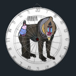 Cible De Fléchettes Illustration de dessin animé Mandrill<br><div class="desc">Illustration de dessin animé Mandrill</div>