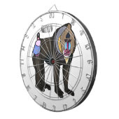 Cible De Fléchettes Illustration de dessin animé Mandrill (Devant droit)