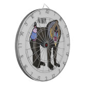 Cible De Fléchettes Illustration de dessin animé Mandrill (Devant gauche)