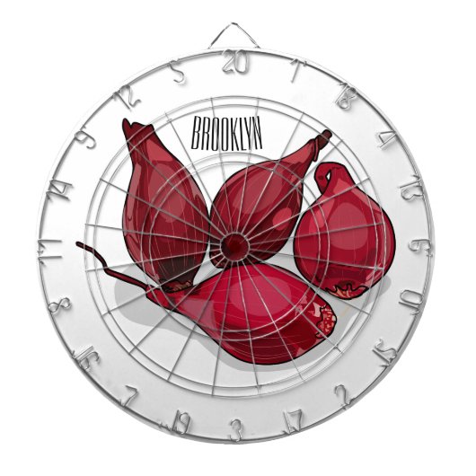 Cible De Fléchettes Illustration de dessin animé Shallot (Devant)