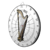 Cible De Fléchettes Illustration de dessin animé sur la harpe (Devant droit)