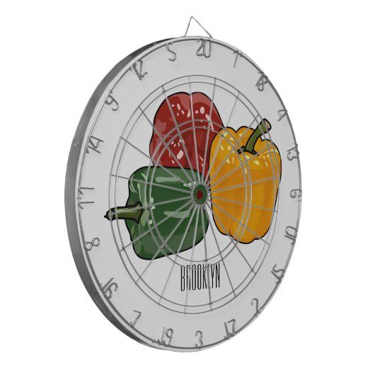 Cible De Fléchettes Illustration de dessin de Capsicum (Devant gauche)